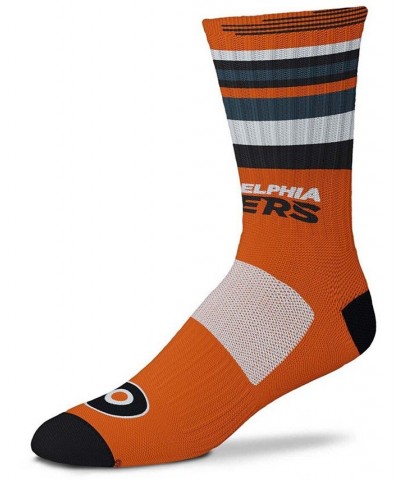Men's and Women's Philadelphia Flyers Rave Orange Crew Socks $9.68 Socks