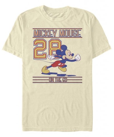 Men's Mickey Since 28 Short Sleeve Crew T-shirt Tan/Beige $18.89 T-Shirts