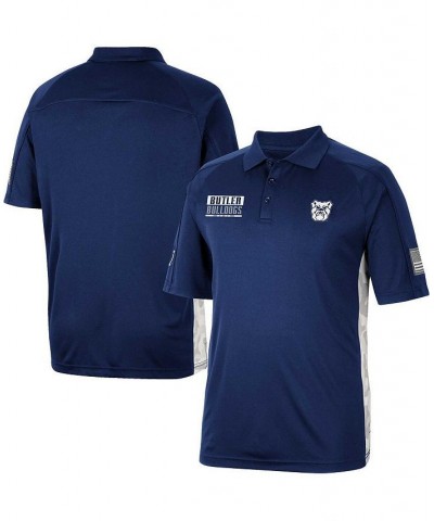 Men's Navy Butler Bulldogs OHT Military-Inspired Appreciation Snow Camo Polo Shirt $25.80 Polo Shirts