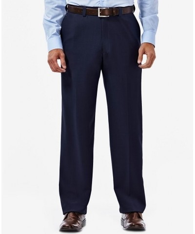 Men's Eclo Stria Classic Fit Flat Front Hidden Expandable Dress Pants PD03 $28.59 Pants