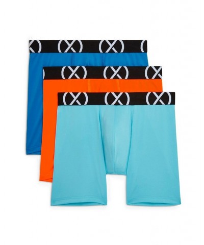 Men's Micro Sport 6" Performance Ready Boxer Brief, Pack of 3 Electric Blue, Shocking Orange, Blue Fish $23.40 Underwear