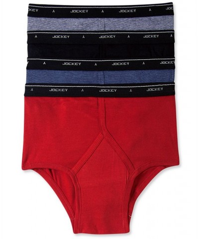 Men's Classic Collection Full-Rise Briefs 4-Pack Underwear Red/Black/Heather Assorted $14.68 Underwear