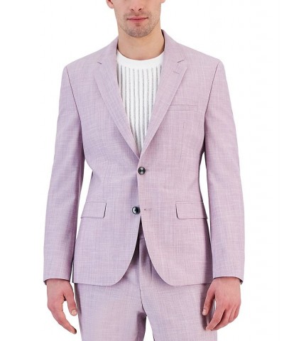 Boss Men's Modern-Fit Superflex Suit Jacket Purple $182.00 Suits