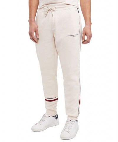 Men's New Global Stripe Jogger Sweatpants Tan/Beige $43.14 Pants