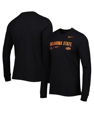 Men's Black Oklahoma State Cowboys Team Practice Performance Long Sleeve T-shirt $29.49 T-Shirts