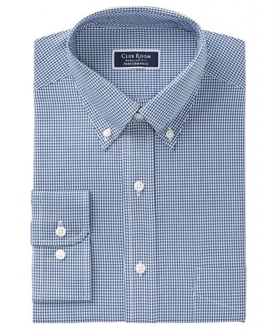 Men's Regular Fit Cotton Mini Gingham Dress Shirt PD02 $23.60 Dress Shirts