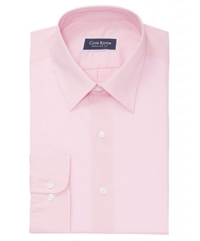 Men's Regular Fit Solid Dress Shirt Pink $12.93 Dress Shirts