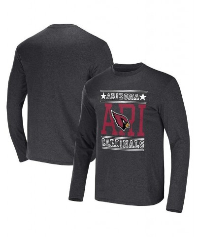Men's NFL x Darius Rucker Collection by Heathered Charcoal Arizona Cardinals Long Sleeve T-shirt $17.60 T-Shirts