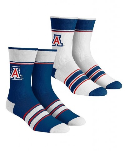 Men's and Women's Socks Arizona Wildcats Multi-Stripe 2-Pack Team Crew Sock Set $19.94 Socks