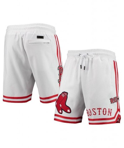 Men's White Boston Red Sox Team Logo Shorts $38.50 Shorts