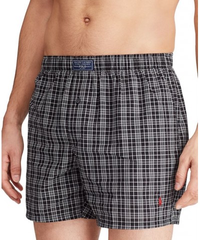 Men's Plaid Single-Button Fly Boxers PD03 $19.38 Underwear
