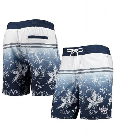 Men's Navy Tennessee Titans Island Volley Swim Shorts $25.84 Swimsuits