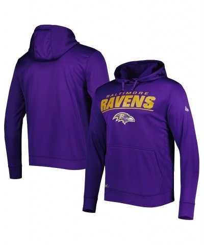 Men's Purple Baltimore Ravens Combine Authentic Stated Logo Pullover Hoodie $30.00 Sweatshirt