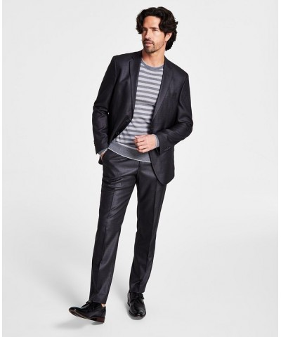 Men's Ready Flex Slim-Fit Suit Charcoal $61.10 Suits