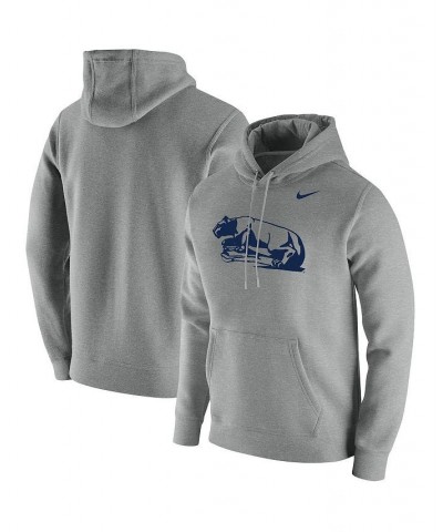 Men's Heathered Gray Penn State Nittany Lions Vintage-Like School Logo Pullover Hoodie $36.55 Sweatshirt