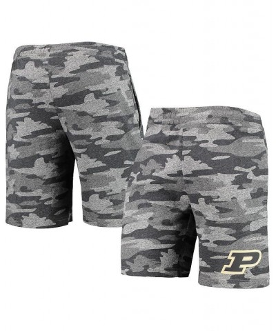 Men's Charcoal, Gray Purdue Boilermakers Camo Backup Terry Jam Lounge Shorts $21.50 Shorts