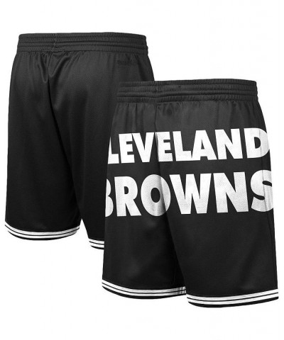 Men's Black Cleveland Browns Big Face 3.0 Fashion Shorts $46.74 Shorts