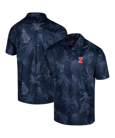 Men's Navy Illinois Fighting Illini Palms Team Polo Shirt $26.95 Polo Shirts