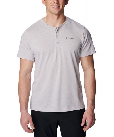Men's Thistletown Hills Short Sleeve Henley Gray $21.99 Shirts